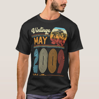 14 Jahre Vintager Geburtstag Mai 2009 Girls Boys T-Shirt