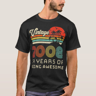 14-jähriger Geburtstag Vintag 2008 14 Geburtstagst T-Shirt