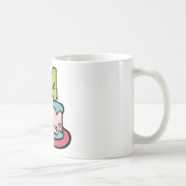 14-jähriger Geburtstagskuchen Kaffeetasse