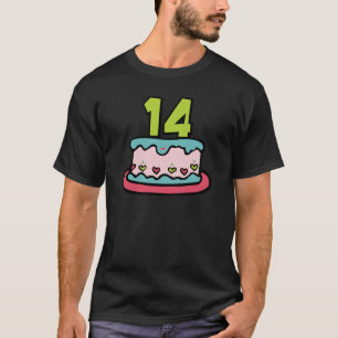 14-jähriger Geburtstagskuchen T-Shirt