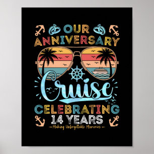 14. Jubiläumskreuzfahrt - 14 Jahre Paar feiern Poster