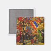 14. Juli Feier in Paris Van Gogh Fine Art Magnet (Vorderseite/Rückseite)
