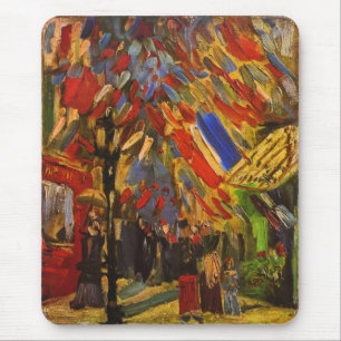 14. Juli Feier in Paris Van Gogh Fine Art Mousepad
