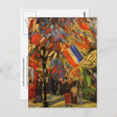 14. Juli Feier in Paris Van Gogh Fine Art Postkarte (Vorne/Hinten)