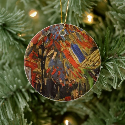 14. Juli Feier in Paris von Vincent van Gogh Keramik Ornament (Baum)