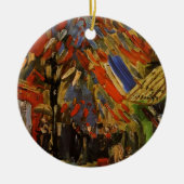 14. Juli Feier in Paris von Vincent van Gogh Keramik Ornament (Vorne)