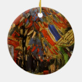 14. Juli Feier in Paris von Vincent van Gogh Keramik Ornament (Hinten)