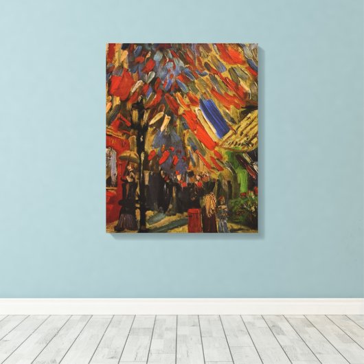 14. Juli Feier in Paris von Vincent van Gogh Leinwanddruck (Insitu (Holzboden))