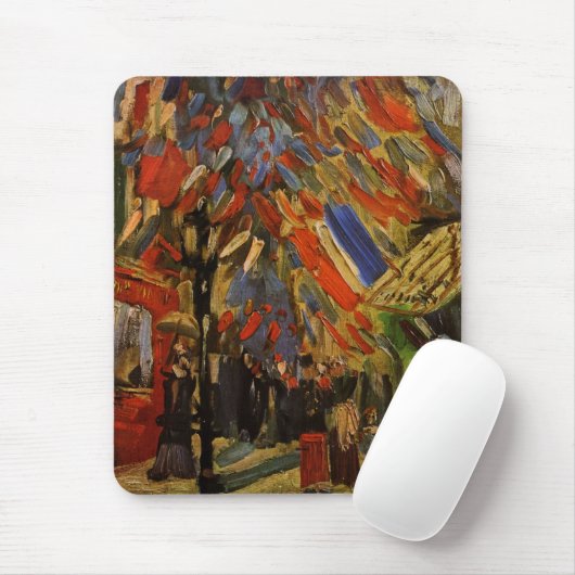 14. Juli Feier in Paris von Vincent van Gogh Mousepad (Mit Mouse)