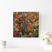 14. Juli Feier in Paris von Vincent van Gogh Quadratische Wanduhr (Zuhause)