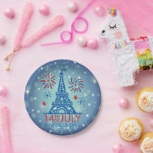 14. Juli Frankreich Nationaler Nationalfeiertag 7" Pappteller (Party)