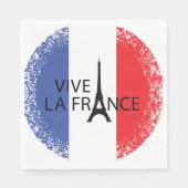 14. Juli Frankreich Nationaler Nationalfeiertag Serviette (Vorderseite)