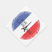 14. Juli Frankreich Nationaler Nationalfeiertag Serviette (Ecke)