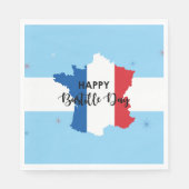 14. Juli Frankreich Nationaler Nationalfeiertag Serviette (Vorderseite)