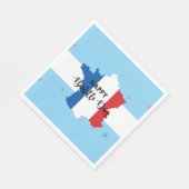 14. Juli Frankreich Nationaler Nationalfeiertag Serviette (Ecke)