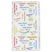 14. Juli Geburtstagsgeschenktasche Kleine Geschenktüte (Rückseite)