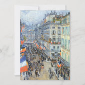 14. Juli, Rue Daunou von Childe Hassam Karte (Vorderseite)