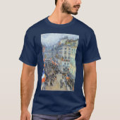 14. Juli, Rue Daunou von Childe Hassam T-Shirt (Vorderseite)