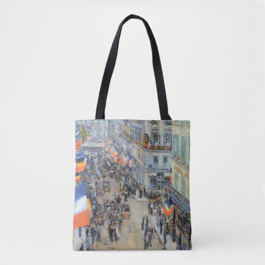 14. Juli, Rue Daunou von Childe Hassam Tasche (Vorderseite)