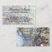 14. Juli, Rue Daunou von Childe Hassam Visitenkarte (Vorne/Hinten)