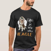 14 Leben einfach besser mit einem Beagle T-Shirt (Vorderseite)