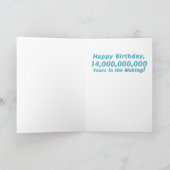 14 Milliarden Jahre Geburtskarte Karte (Innenseite)