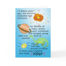 14 Milliarden Jahre Nachlass auf die Geburtskarte