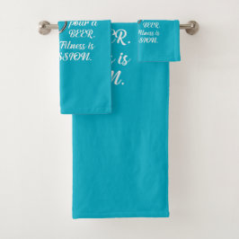 14 Muskeln aktiviert, wenn Sie ein Bier gießen. Badhandtuch Set