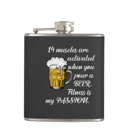 14 Muskeln aktiviert, wenn Sie ein Bier gießen. Flachmann