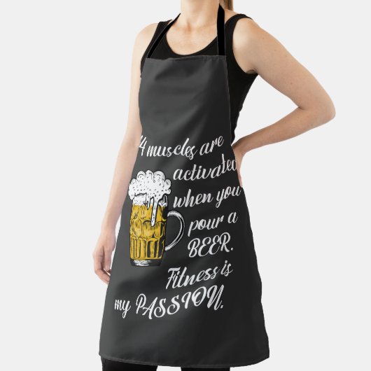 14 Muskeln aktiviert, wenn Sie ein Bier gießen. Schürze (InSitu)