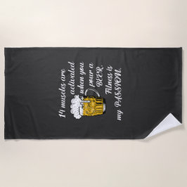 14 Muskeln aktiviert, wenn Sie ein Bier gießen. Strandtuch