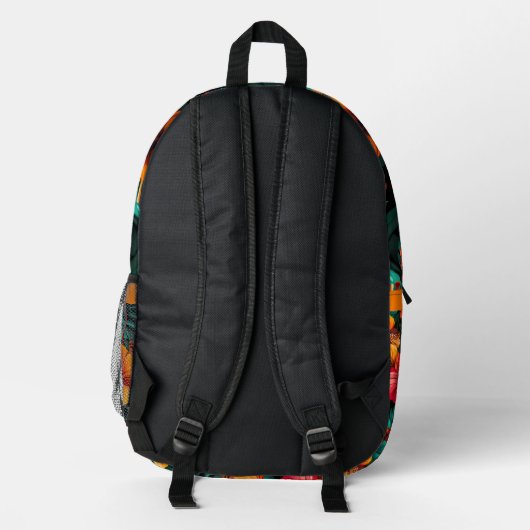 14 Muster Bedruckter Rucksack (Rückseite)