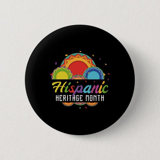 14.National Hispanic Erbe Monat alle Länder. Button (Vorderseite)