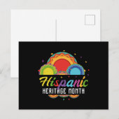 14.National Hispanic Erbe Monat alle Länder. Einladungspostkarte (Vorne/Hinten)