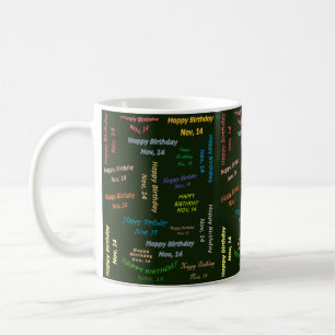 14. November Geburtstags-Tasse Kaffeetasse