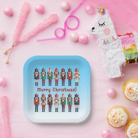 14 Nutty Nutcracker Toy Soldiers Pappteller (Party)