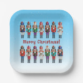 14 Nutty Nutcracker Toy Soldiers Pappteller (Vorderseite)