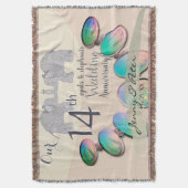 14. Opal & Ivory-Jubiläumswurzel Decke (Vorderseite Vertikal)