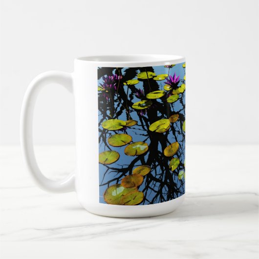 14 oz Tasse mit "Calm Waters" Bild (Links)