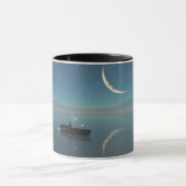 14 oz Tasse mit "Friedlicher" Abbildung (Zentrum)