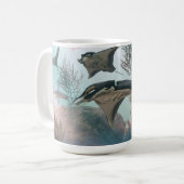 14 oz Tasse mit "Manta Ray Migration"-Image (Vorderseite Links)