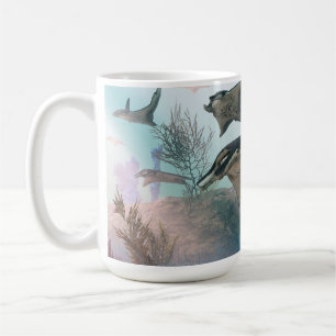 14 oz Tasse mit "Manta Ray Migration"-Image