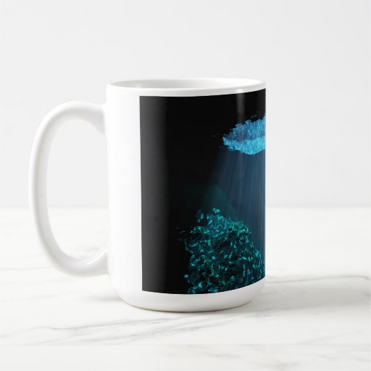14 oz Tasse mit "Mayan Cenote"-Bild (Links)