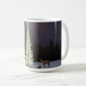 14 oz Tasse mit "O Tannenbaum"-Bild (VorderseiteRechts)