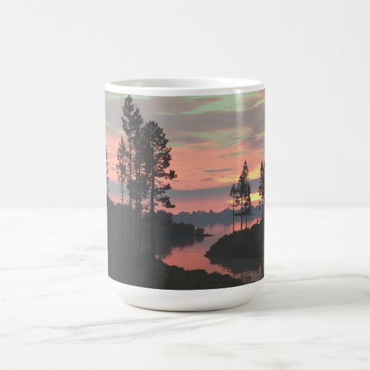 14 oz Tasse mit "River Mouth" Image (Mittel)