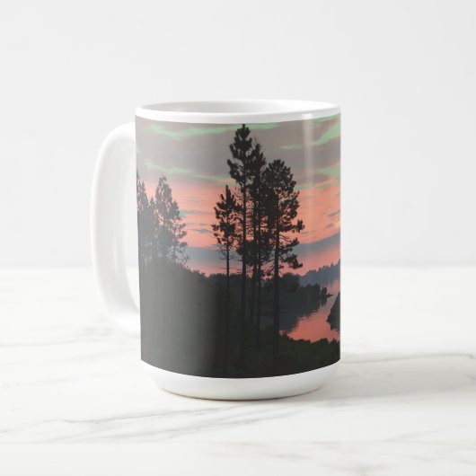 14 oz Tasse mit "River Mouth" Image (Vorderseite Links)