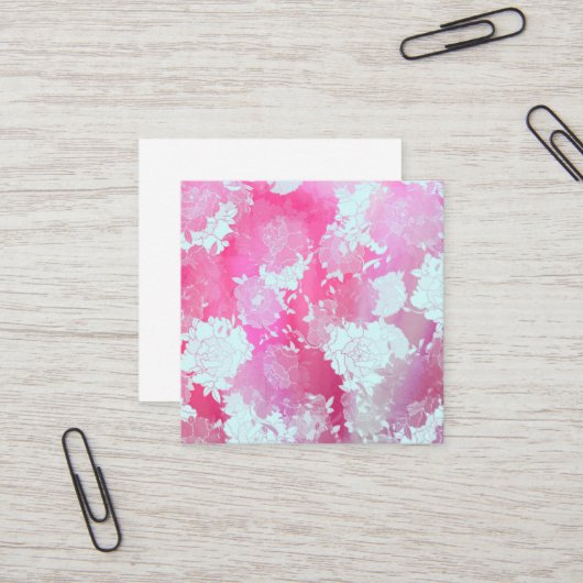 14 QUADRATISCHE VISITENKARTE (Vorderseite/Rückseite Beispiel)