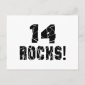 14 Rocks Birthday Designs Postkarte (Vorderseite)