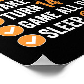 14. Runde 14 Mein perfektes Geburtstagsspiel Poster (Ecke)