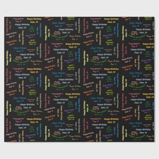 14. September Geschenkpapier (Flach)